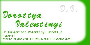 dorottya valentinyi business card